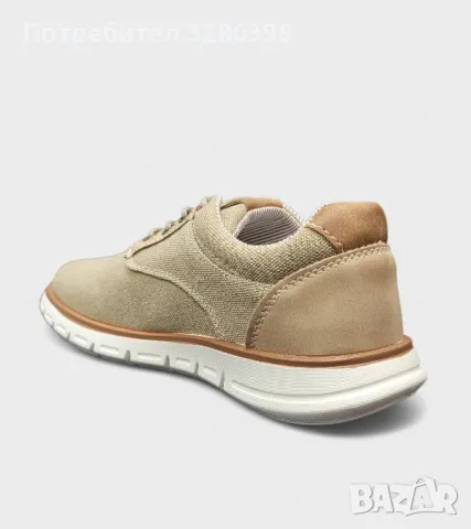 Мъжки елегантни обувки в цвят Khaki модел: BK-8 Khaki, снимка 3 - Ежедневни обувки - 50142143