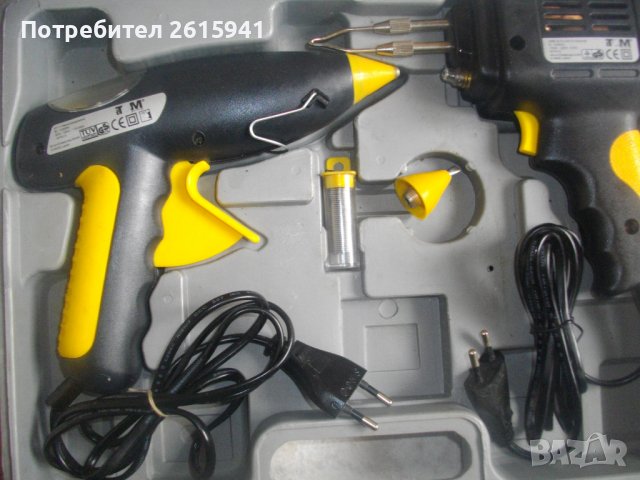 Нов 20 Части Немски Комплект Инструменти/Поялник/Пистолет Силикон-ТСМ/180W-Parkside-Ел.Поялник-Герм., снимка 4 - Поялници и запояване - 40654223