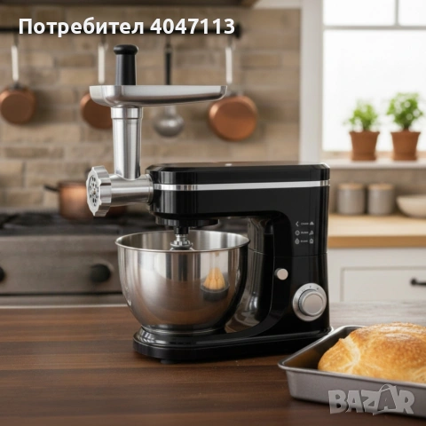 Кухненски робот Michelino 3в1: Планетарен миксер, блендер и месомелачка за лесно и бързо готвене, снимка 5 - Кухненски роботи - 53273944