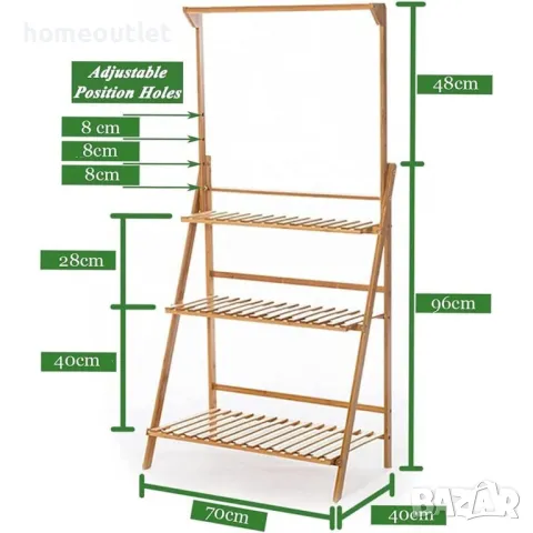 ПРОМОЦИЯ Бамбуков цветарник с многофункционално приложение 8FNZ100-DL-G1, снимка 6 - Други стоки за дома - 49008354