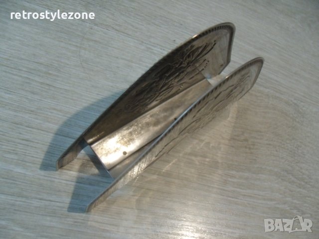 № 7157 стар метален салфетник   , снимка 3 - Други ценни предмети - 42332214