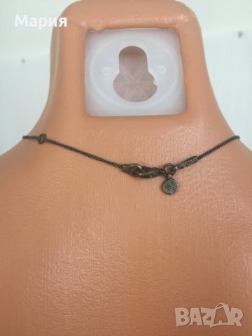 Медно Бутиково Декоративно Колие с цвете камъни мъниста меден цвят, снимка 11 - Колиета, медальони, синджири - 42329327