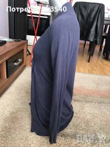 Дълга синя жилетка, снимка 12 - Жилетки - 41488858