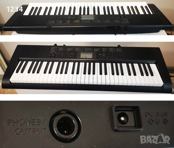 синтезатор клавир пиано CASIO CTK-1100 с 5 октави и плътни клавиши