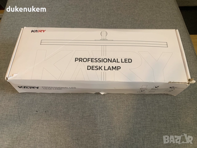 LED Настолна лампа, 40 см 12 W, димируема, скоба за захващане, 5 нива, 5 цвята, снимка 12 - Настолни лампи - 52610955