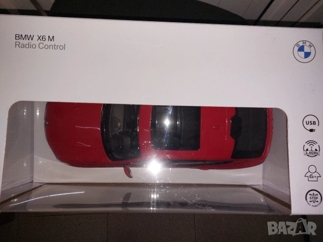 Кола с радиоуправление BMW X6 M 1:14 червена, снимка 5 - Коли, камиони, мотори, писти - 53465490