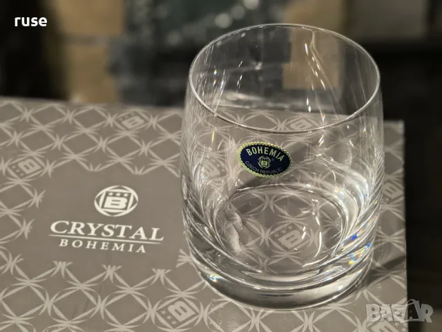 НОВИ! Комплект чаши за уиски Crystal Bohemia Pavo 290 ml ниски чаши за вода 6 броя, снимка 8 - Сервизи - 56117588