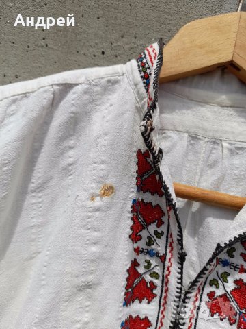 Старинна Мъжка кенарена риза за носия #5, снимка 4 - Антикварни и старинни предмети - 41855473
