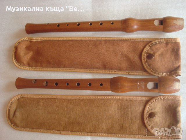 Блок флейти сопрано с калъфи /2бр./