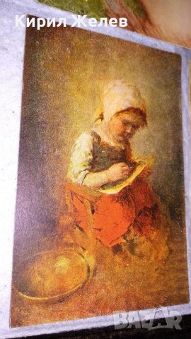 ЛОТ 4 СТАРИ ПОЩЕНСКИ КАРТИЧКИ ТЕМА ИЗОБРАЗИТЕЛНО ИЗКУСТВО РОМАНТИКА ЕРОТИКА ПОРТРЕТИ КАРТИНИ 6509, снимка 4 - Филателия - 38809668