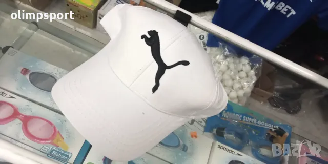 шапка с козирка Пума нова черна, бяла с регулация универсален размер, снимка 1