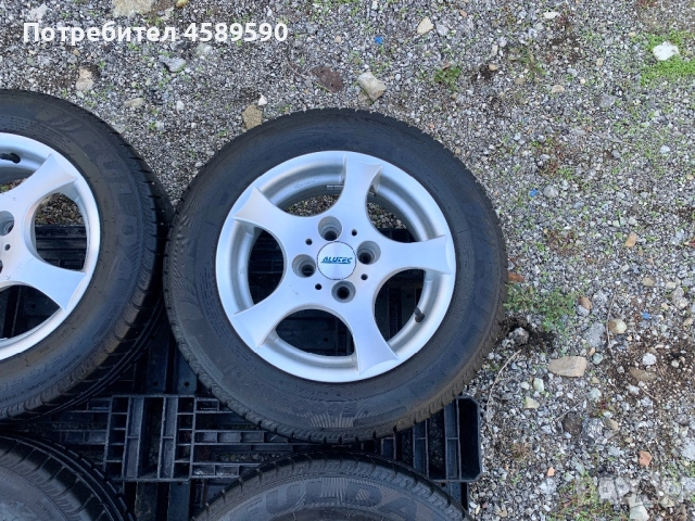 4бр.Алуминиеви джанти Alutec 14цола 4x100 + Гуми за Vw Up,Seat Mii,Citigo, снимка 6 - Гуми и джанти - 52111735