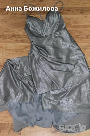 НОВА Бална/ шаферска/ официална сатенена рокля LAONA + ПОДАРЪК | NEW Formal dress LAONA + A GIFT, снимка 2 - Рокли - 50430641