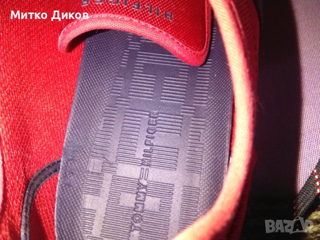  Tomy Hilfiger  маркови маратонки промазан плат US 12  UK 11 №46 стелка 295мм, снимка 13 - Маратонки - 40876918