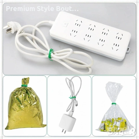 Градинска тел с вградена резачка 20м – Мека връзка за растения и декорация, Ø 1.8мм, снимка 8 - Други - 53833464