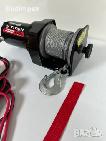 Лебедка 2000 lbs , 907 кг, 12V, електрическа, снимка 9 - Аксесоари и консумативи - 52468437