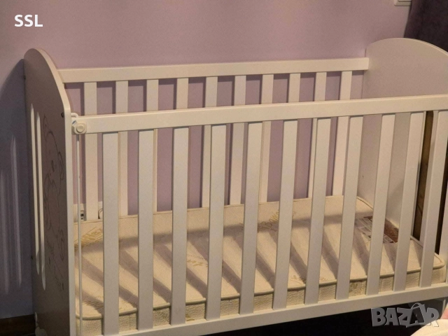 Детско креватче Micuna Sweet Bear 60/120, снимка 3 - Бебешки легла и матраци - 52763596