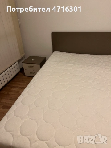 Спалня с подматрачна рамка и марк + 2 нощни шкафчета