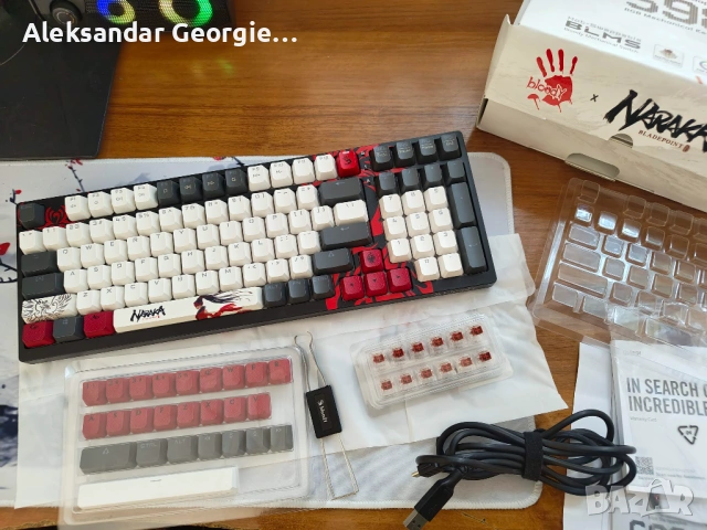 Механична клавиетура Bloody Naraka S98, снимка 5 - Клавиатури и мишки - 53656150