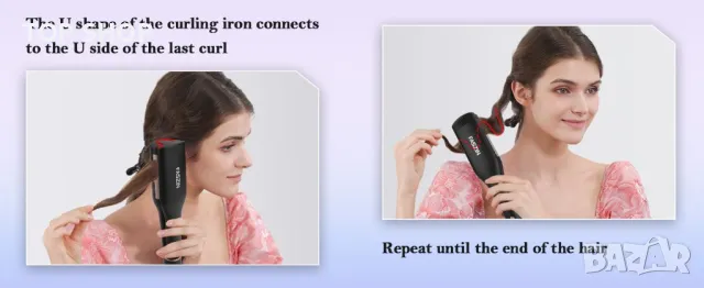 Маша за къдрици Faszin- иновативна технология, снимка 3 - Преси за коса - 48596675