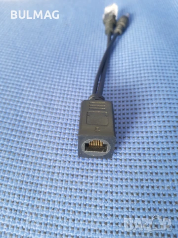 Пасивен PoE инжектор за пренос на сигнал и захранване по UTP / FTP кабели, снимка 3 - Друга електроника - 50850360