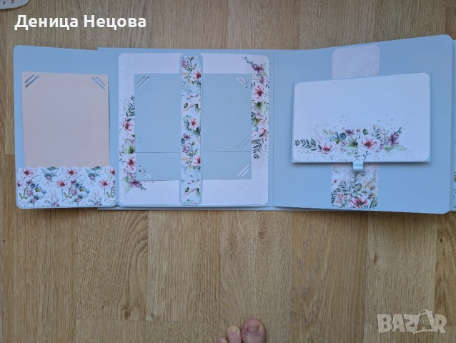 Ръчно изработен семеен албум за снимки, подарък за жена, подарък за Осми март, снимка 6 - Подаръци за жени - 53429236