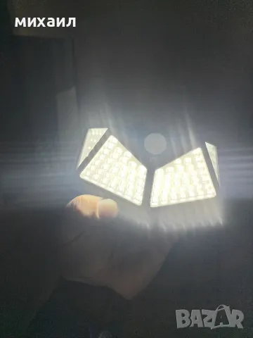 LED ЛАМПА СЪС СЕНЗОР ЗА ДВИЖЕНИЕ , снимка 4 - Соларни лампи - 47977150