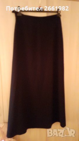 Черна дълга елегантна пола