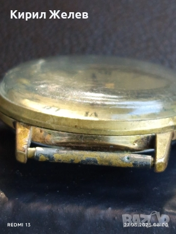 Стар механичен часовник Ракета СССР позлатен работи за КОЛЕКЦИОНЕРИ 16601, снимка 6 - Антикварни и старинни предмети - 51503367