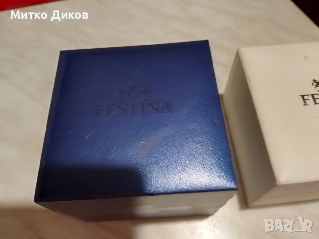 кутия за часовник маркова на Festina бяла и синя, снимка 4 - Мъжки - 53647152