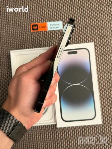 100% БАТЕРИЯ ❗️iPhone 14 Pro ❗️Лизинг от 19€/мес ❗️ Space Black 128Gb 📛 черен, снимка 8 - Apple iPhone - 56008009