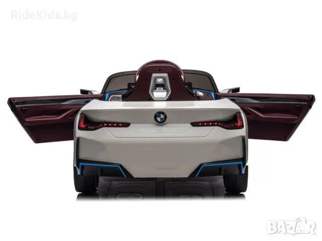 BMW i4 акумулаторна кола 12V - Детска акумулаторна кола, Бяла, EVA гуми, 4x4, снимка 8 - Детски велосипеди, триколки и коли - 49731440