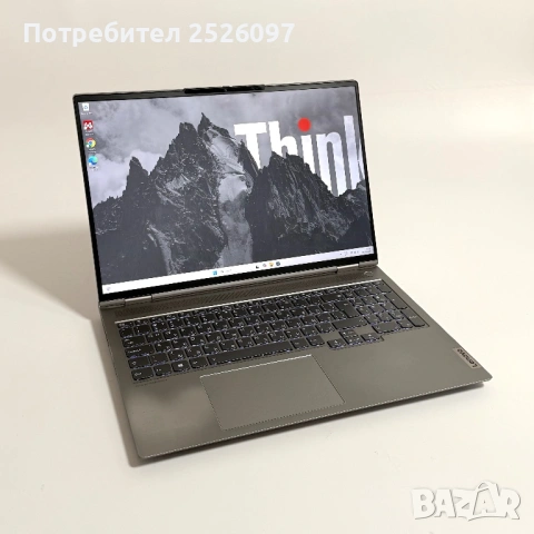 Lenovo ThinkBook 16p/16” WQXGA 2.5K/Ryzen 9 5900HX/RTX 3060/32GB/1TB, снимка 3 - Лаптопи за работа - 53212575