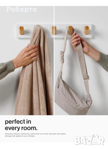 100% Бамбукова закачалка, снимка 6 - Закачалки - 53775695