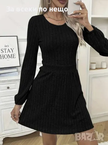 Дамска ежедневна памучна рокля - 2 налични цвята Код A146, снимка 3 - Рокли - 47553071