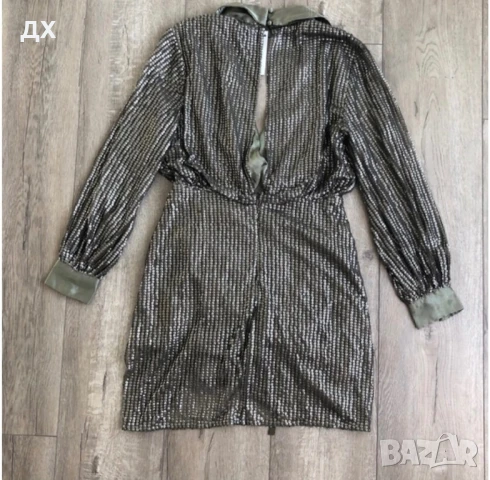 Тъмно зелена рокля ASOS с етикет, снимка 2 - Рокли - 51197696
