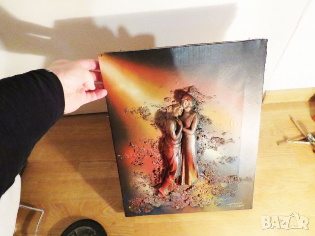 картина Мъжът и жената в огъня на любовта с автограф от автора - за вашия дом, бар, офис - 18+, снимка 3 - Картини - 34746922