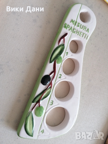 оригинална италианска мярка за спагети ръчно рисувана