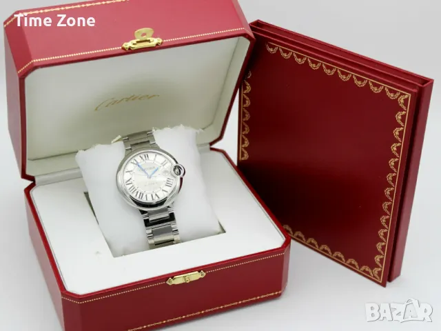 Cartier Ballon Bleu 42mm Steel White Dial Automatic Унисекс Различни Варианти, снимка 3 - Мъжки - 47989938