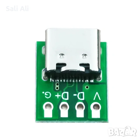 2бр USB 3.1 Type C Конектор 16 Пина PCB Платка Адаптер Тест Букса, снимка 3 - Друга електроника - 53660767