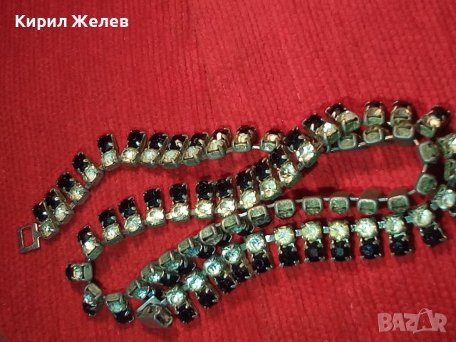 КРАСИВО РЕТРО КОЛИЕ с МНОГО КРИСТАЛИ и КАМЪНИ 72801, снимка 2 - Колиета, медальони, синджири - 30635942