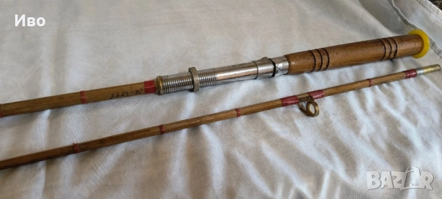 Колекционерска японска ръчно изработена стара бамбукова пръчка, снимка 2 - Колекции - 51446016