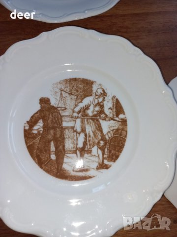 Оригинални холандски десертни порцеланови чинии , снимка 3 - Чинии - 39243551