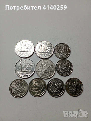 КАЙМАНОВИ ОСТРОВИ 25 ЦЕНТА 1999 2002 Г 10 ЦЕНТА 1996 Г 2002 Г 