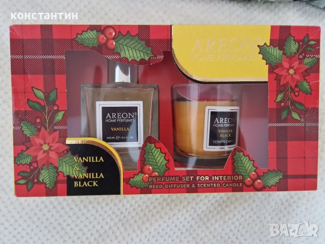 сет парфюм и свещ ванилия, снимка 2 - Декорация за дома - 53773884