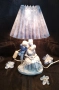Немска порцеланова лампа, снимка 1