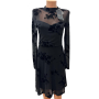НОВА рокля ONLY размер S черна дантела, снимка 1 - Рокли - 44586190