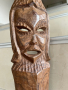 Дървена маска от плътно дърво стара, снимка 1 - Декорация за дома - 44934116