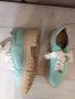 Нови обувки естествен набук в цвят мента, стелка 24,5см., снимка 2