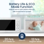 Нов Babysense HD S2: бебефон с 2 камери, без Wi-Fi, разделяне на екрана за преглед на 2те камери ..., снимка 11